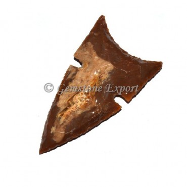 Curved Fancy Jasper Arrowheads