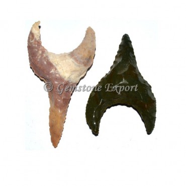 Moon carved Fancy Arrowheads