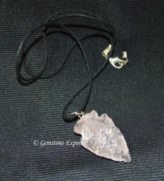 Rose Quartz Arrowheads Necklace