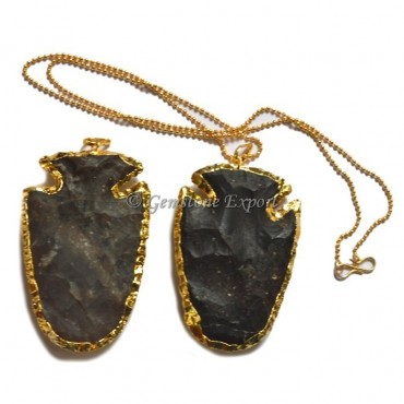 Agate Fish Electroplated Point Necklace