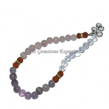 Crystal Rose Amethyst Anklet