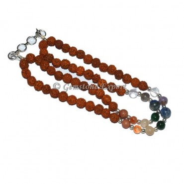 Chakra Stone With Rudraksha Anklet