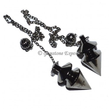 Carved Black Brass Pendulums