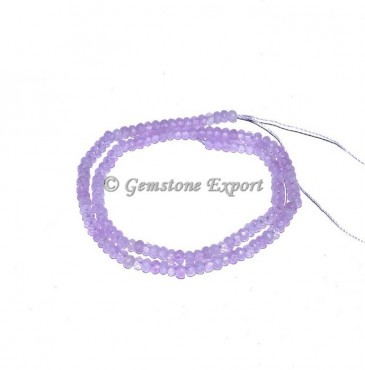 Brazilian Amethyst Faceted Rondelle Gems Beads
