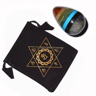 Chakra Bonded Eggs with Printed Pouch