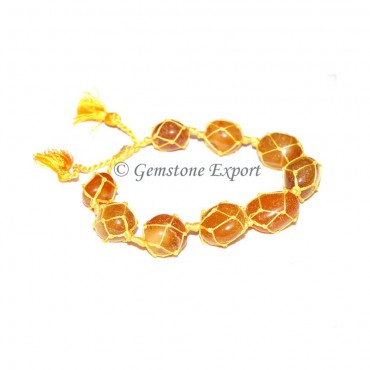 Yellow Onyx Tumbled Stones Bracelet