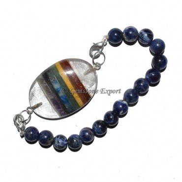 Sodalite Chakra Oval Bracelets