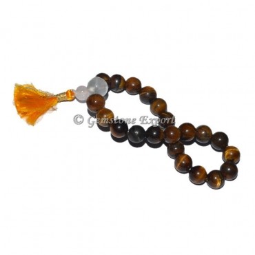 Tiger Eye With Crystal Quartz Bracelet