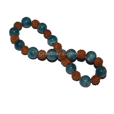 Kyanite With Rudraksha Bracelet