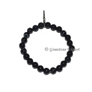 Owl Charm Black Onyx Bracelets