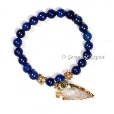 Lapis Lazuli Gemstone Bracelets with Arrowhead
