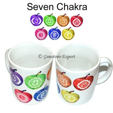 Seven Chakra Apple Printed Mug