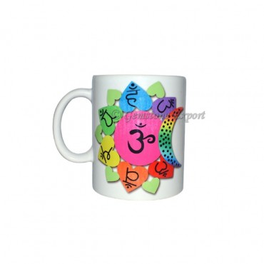 Chakra Symbols Printed Mug