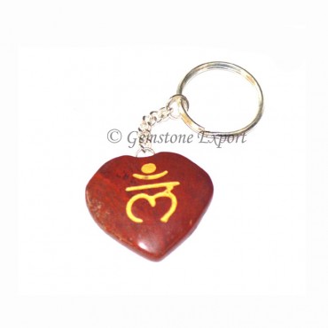 Red Jasper Lam Keychain