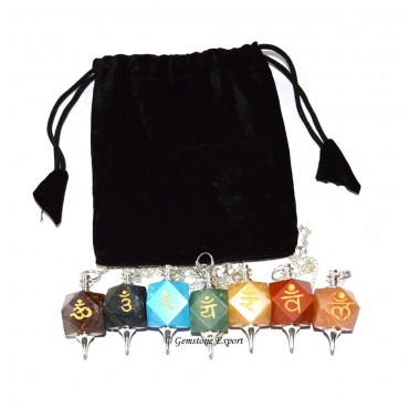 Chakra Sanskrit Pendulums Set