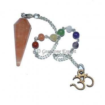 Peach Aventruine Chakra Pendulum