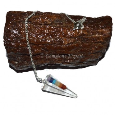 Crystal Quartz Rocket Chakra Pendulum