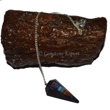 Blue Sunstone Rocket Chakra Pendulum