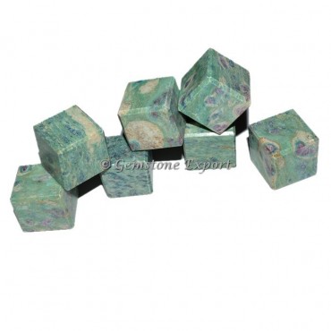 Ruby Zoisite Cubes