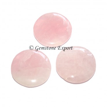 Rose Quartz Round Disc