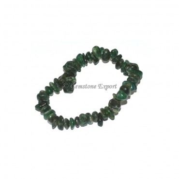 Green Jade Stone Chips Bracelets