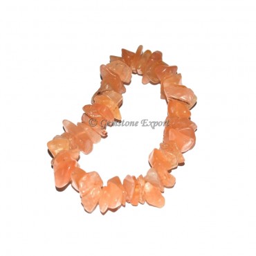 Peach Aventurine Chips Bracelets