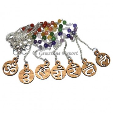 Chakra Sanskrit Chain Beads Set