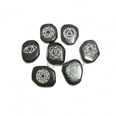 Black Agate Chakra Sets