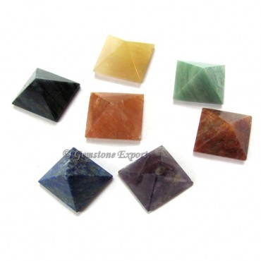 Seven Chakra Pyramids Set