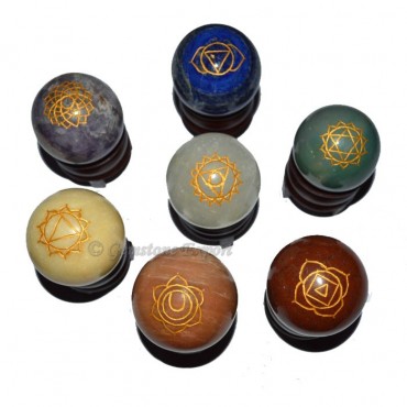 Chakra Engraved Ball Set