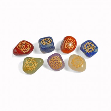 Chakra Engraved Tumble Set