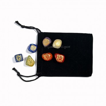 Chakra Engraved Set With pouch