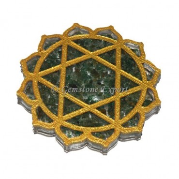 Green Aventurine Heart Chakra Coaster