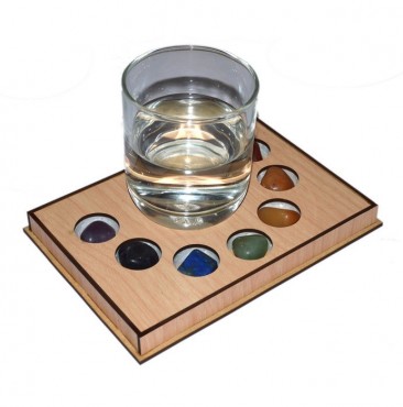 Seven Chakra Tumbled Stones Coaster