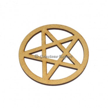 Pentagram Wooden Coaster