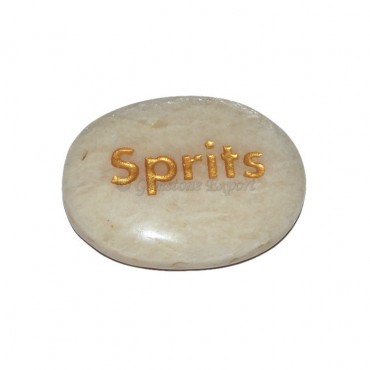 Moon Stone Sprits Engraved Stone