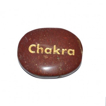 Red Jasper chakra Engraved Stone
