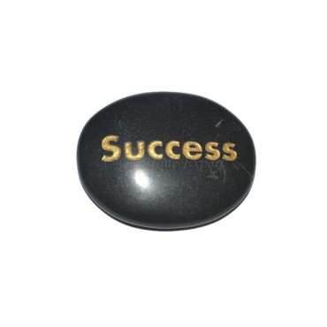 Black Agate success  Engraved Stone