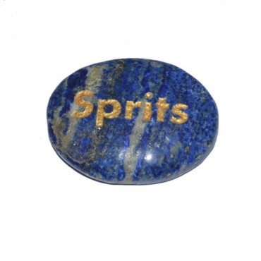 Lapis Lazuli Sprits Engraved Stone
