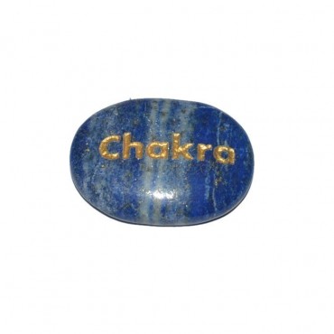 Lapis Lazuli chakra Engraved Stone