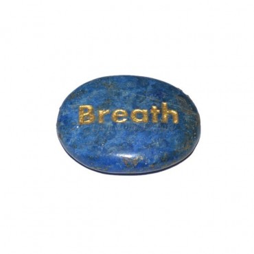 Lapis Lazuli Breath Engraved Stone