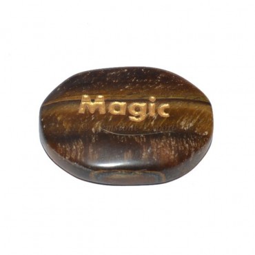 Tiger Eye Magic Engraved Stone