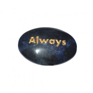 Sodalite Always Engraved Stone