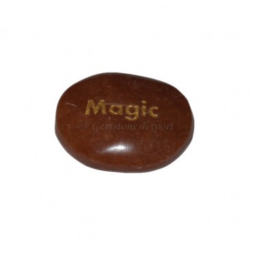 Peach Aventurine Magic Engraved Stone