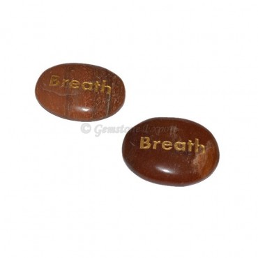 Peach Aventurine Breath Engraved Stone