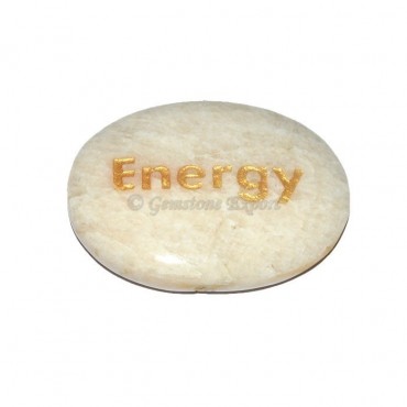 Moon Stone Energy Engraved Stone