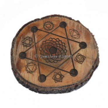 Chakra Wooden Vastu Plate