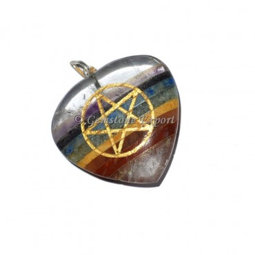 Pentagram Heart Chakra Pendants