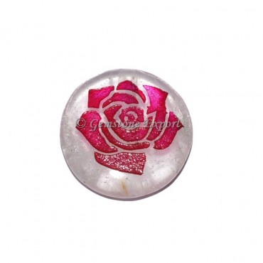 Rose Quartz Flower Pendants