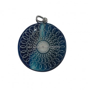 Round Design Disc Pendants